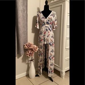 American Eagle Outfitters Floral Maxi Romper Dress Size 6